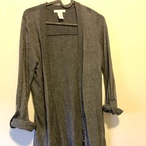 Gray cardigan